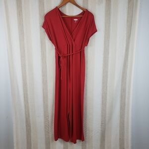 Old Navy Maternity Fitted Jumpsuit Terracotta Size‎ Extra Small